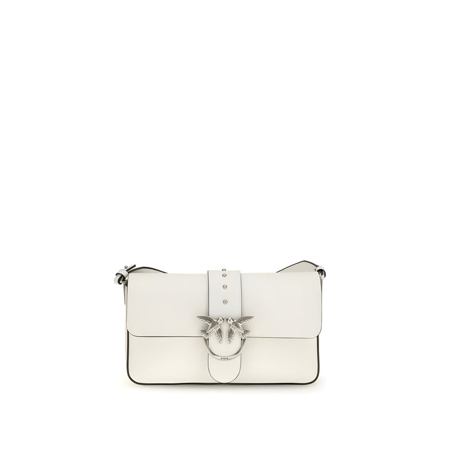 Geantă One Shoulder PINKO White Love