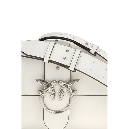 Geantă One Shoulder PINKO White Love