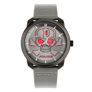 Police Grey Leather Dress Watch
