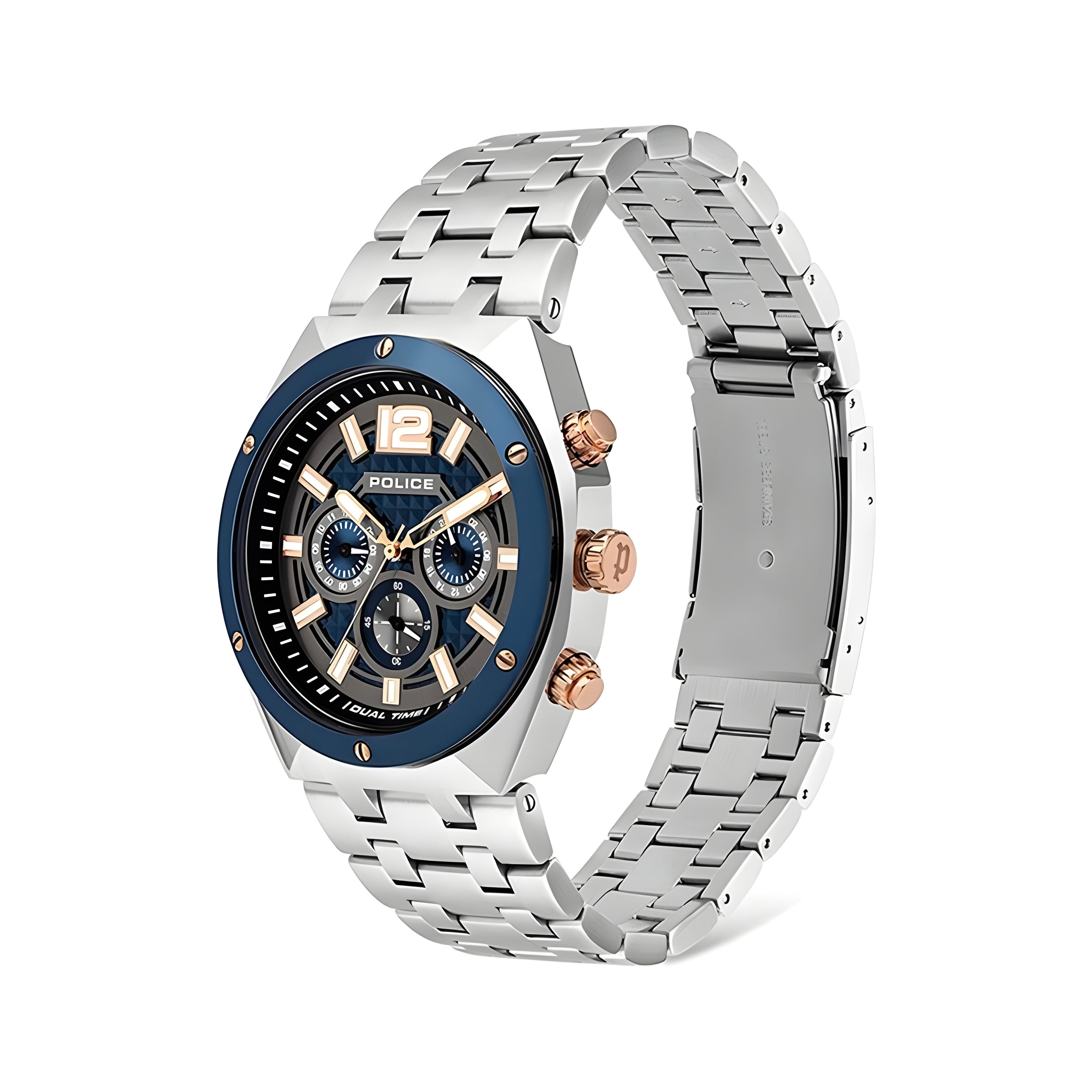Police Gray Stainless Steel Dress Watch