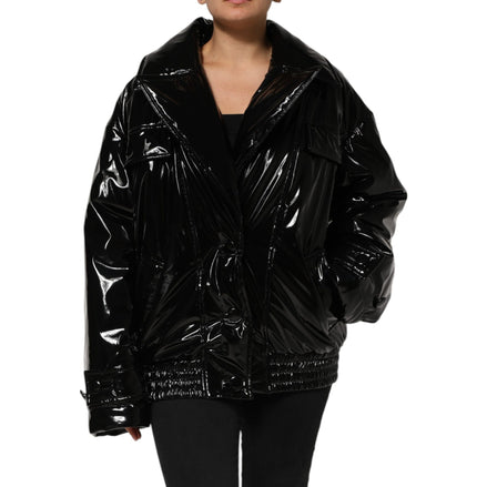 Dolce & Gabbana Geacă Puffer Matlasată Neagră