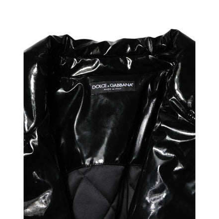 Dolce & Gabbana Black Quilted Puffer Coat Jacket