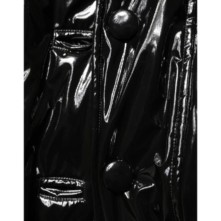 Dolce & Gabbana Black Quilted Puffer Coat Jacket