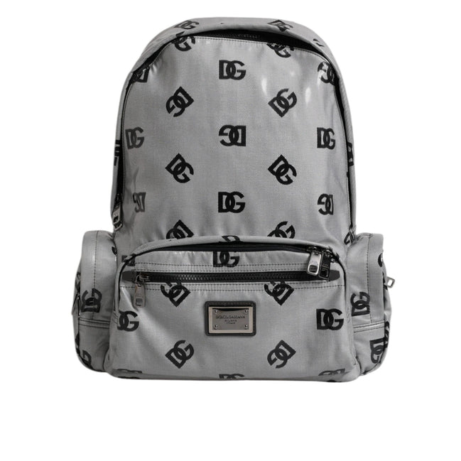 Rucsac Dolce & Gabbana Gri Negru cu Logo DG