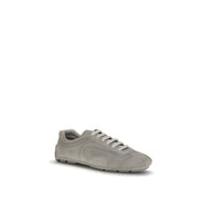 Adidași sport Prada bej din piele de miel