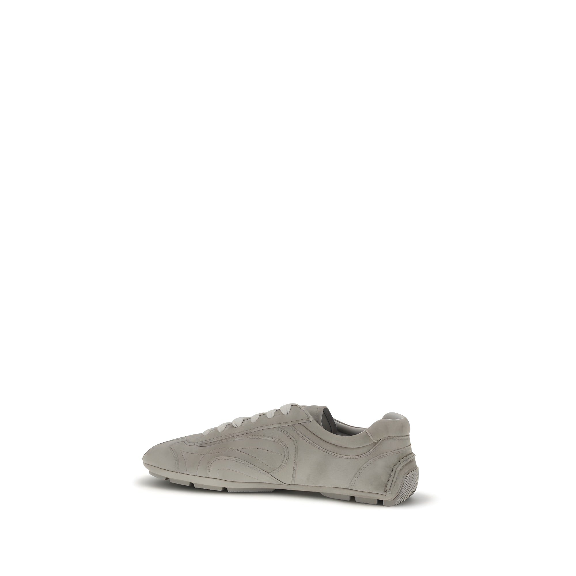 Adidași sport Prada bej din piele de miel