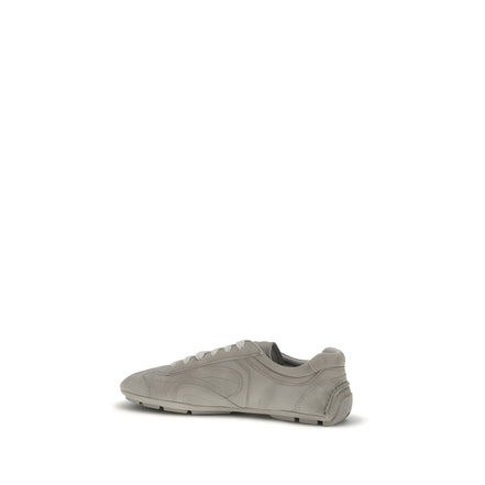 Adidași sport Prada bej din piele de miel