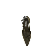 Pantofi stiletto Prada bicolori din bumbac