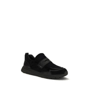 Sneakerși sport Prada negri din piele