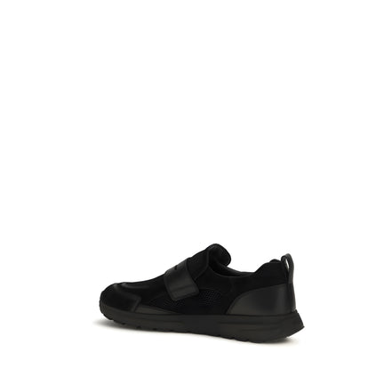 Sneakerși sport Prada negri din piele
