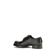 Prada Black Calf Leather Bos Taurus Oxfords And Derbies