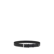 Prada Black Calf Leather Bos Taurus Regular Belt