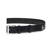 Prada Black Calf Leather Bos Taurus Regular Belt