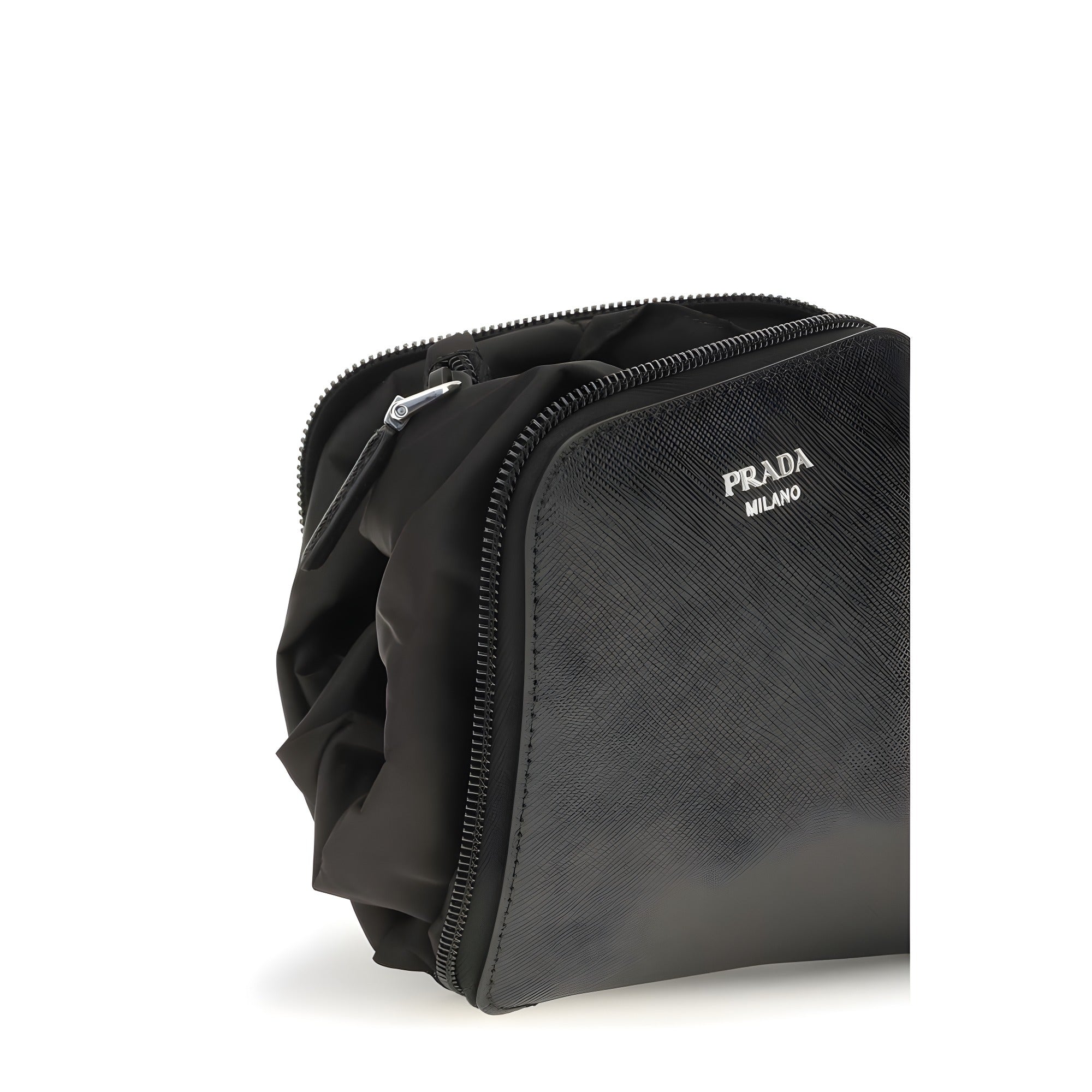Prada Black Calf Leather Shoulder Bag