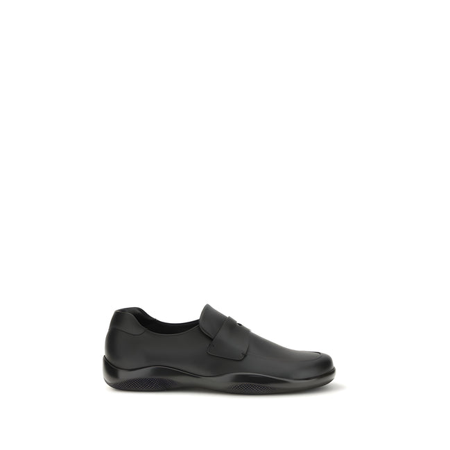 Prada Black Slip-On Loafers