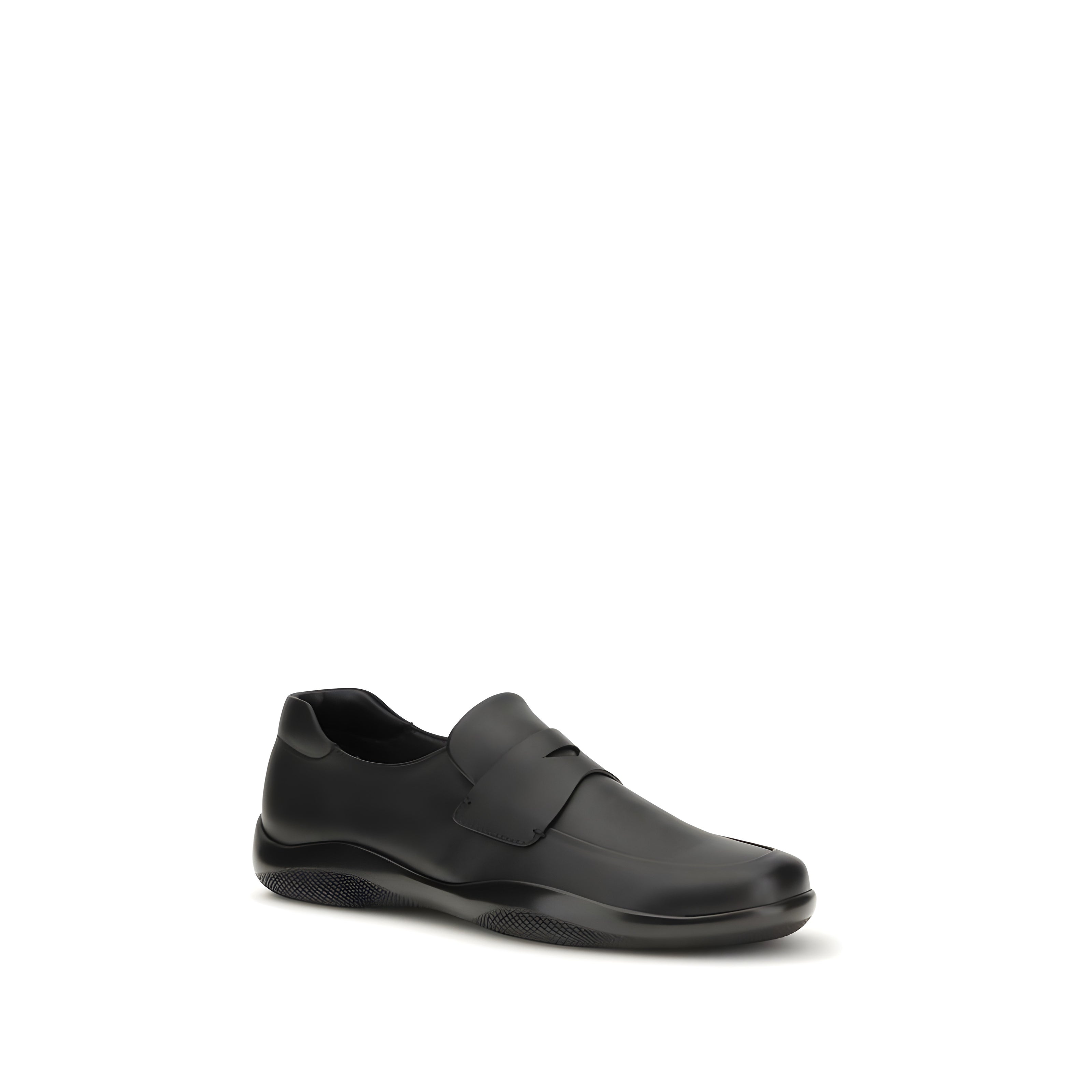Prada Black Slip-On Loafers
