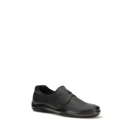 Prada Black Slip-On Loafers