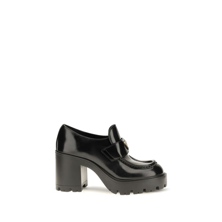 Prada Loafers Platform Negri din Piele