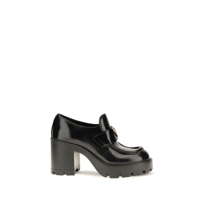 Prada Loafers Platform Negri din Piele