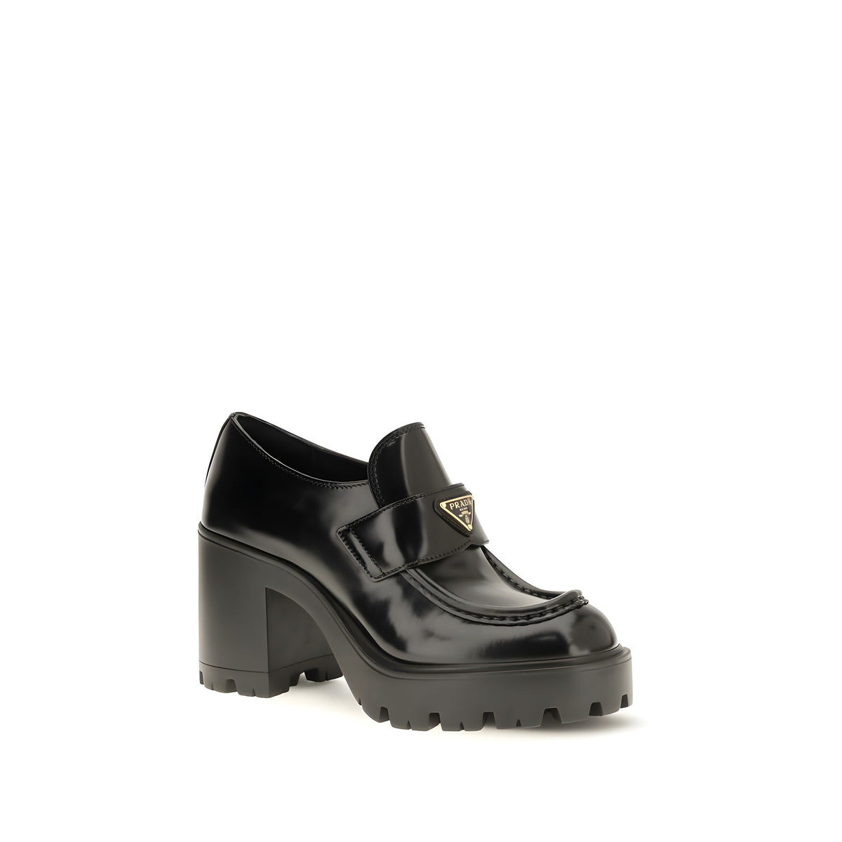 Prada Loafers Platform Negri din Piele