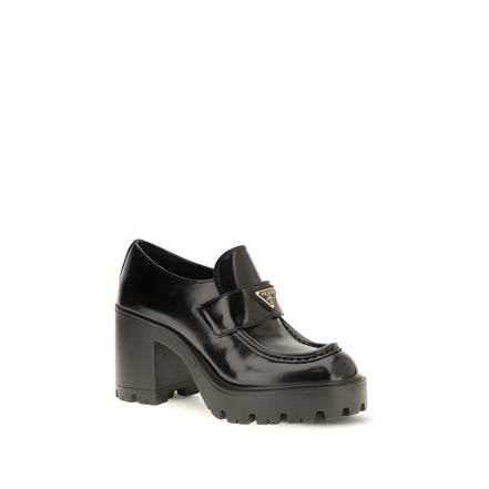 Prada Loafers Platform Negri din Piele