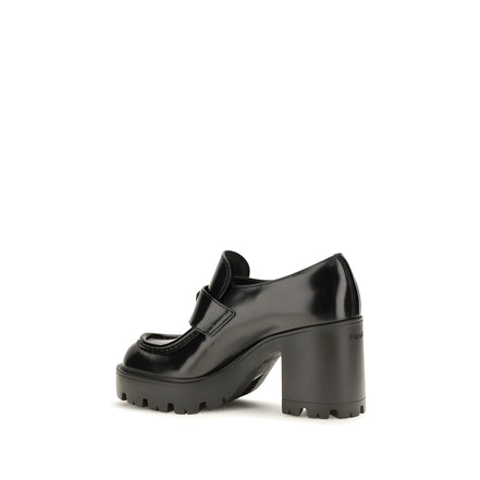 Prada Loafers Platform Negri din Piele