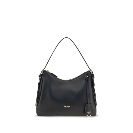 Prada Black Calf Leather Shoulder Bag