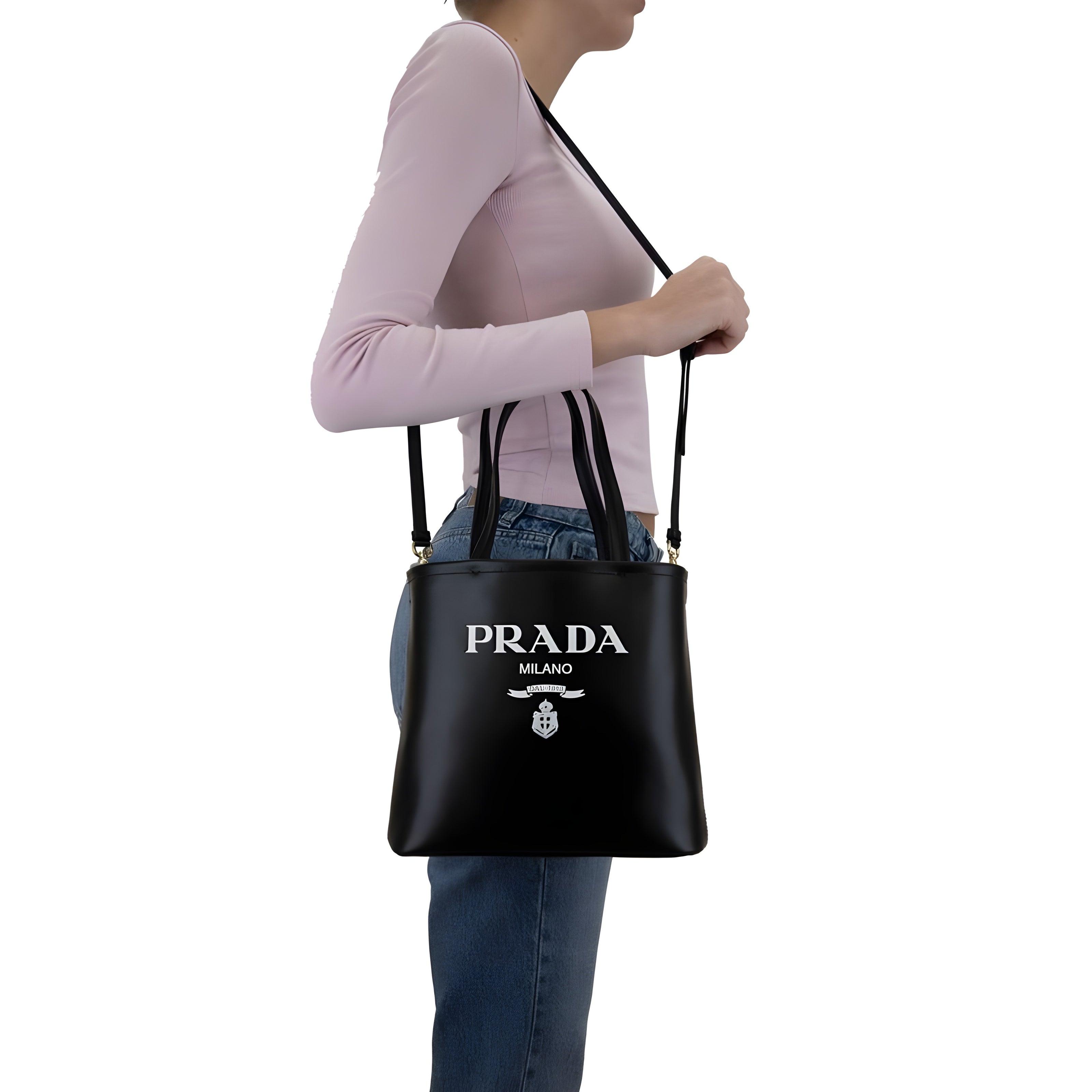 Geantă tote neagră Prada