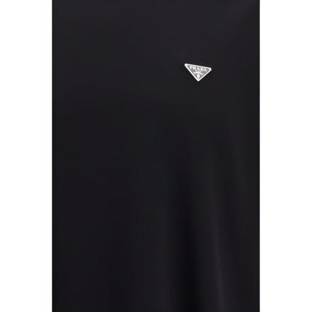 Tricou Prada negru din bumbac