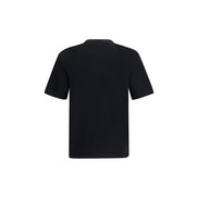 Tricou negru de bumbac Prada