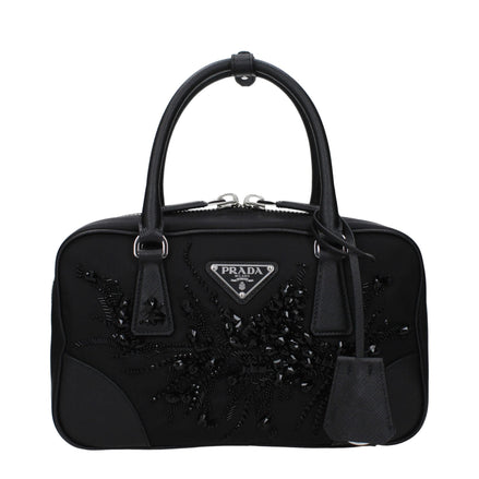 Geantă Prada neagră din material textil