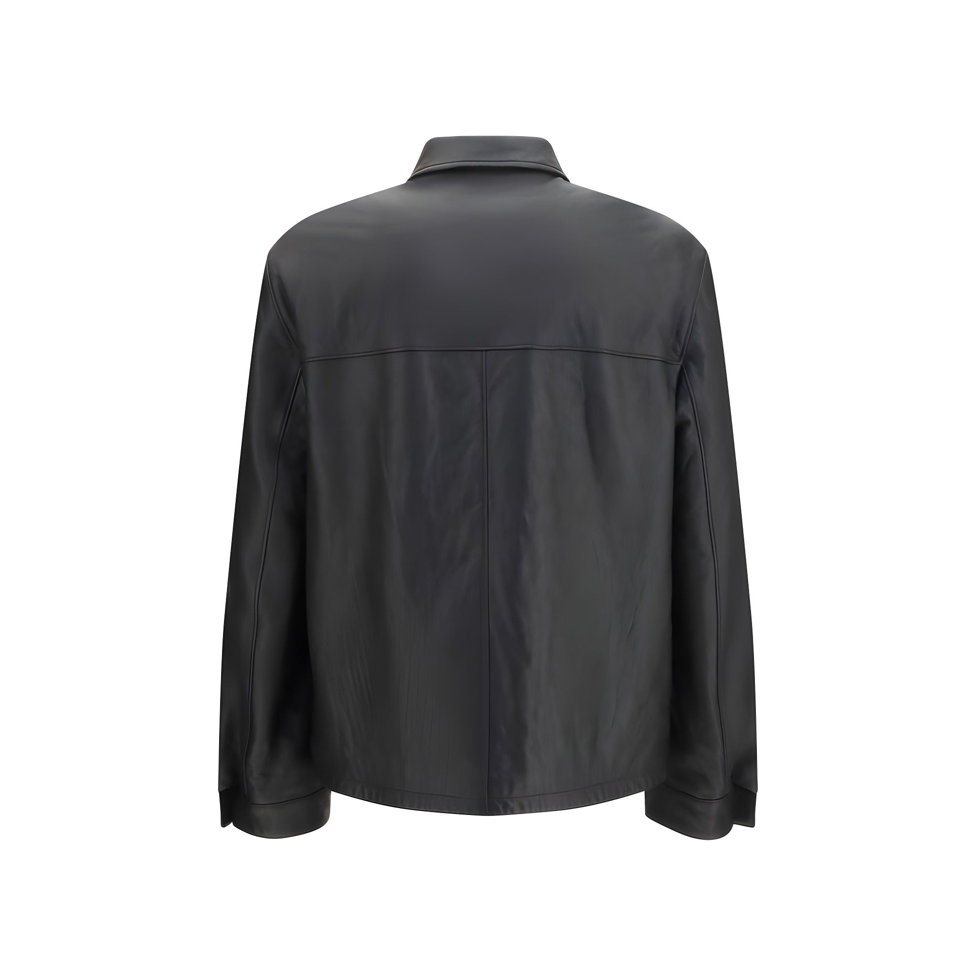 Prada Black Lambskin Leather Jacket