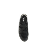 Prada Black Nylon Low Top Sneakers