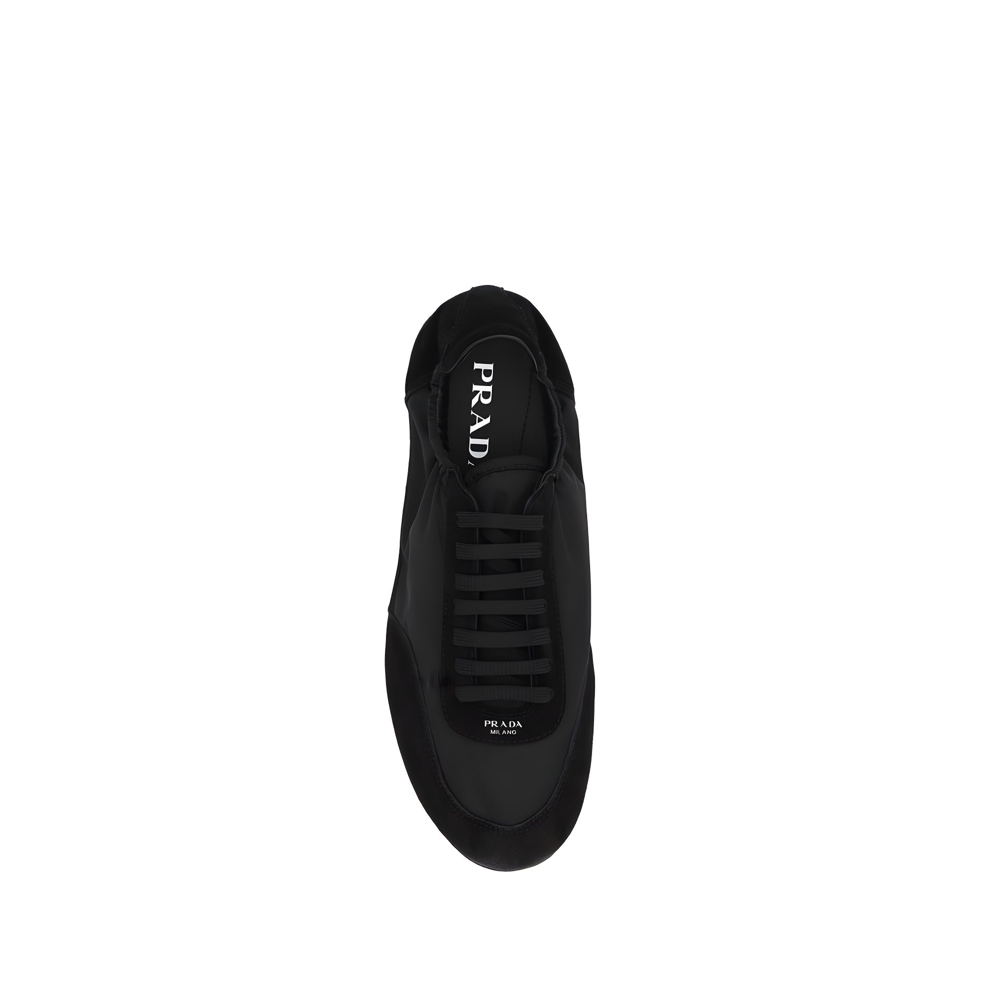 Sneakers Prada negri din cauciuc
