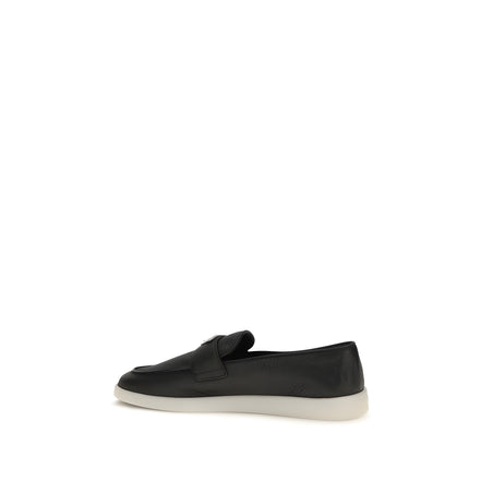 Mocasini slip-on negri Prada