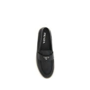 Mocasini slip-on negri Prada
