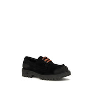 Prada Black Suede Slip-On Loafers