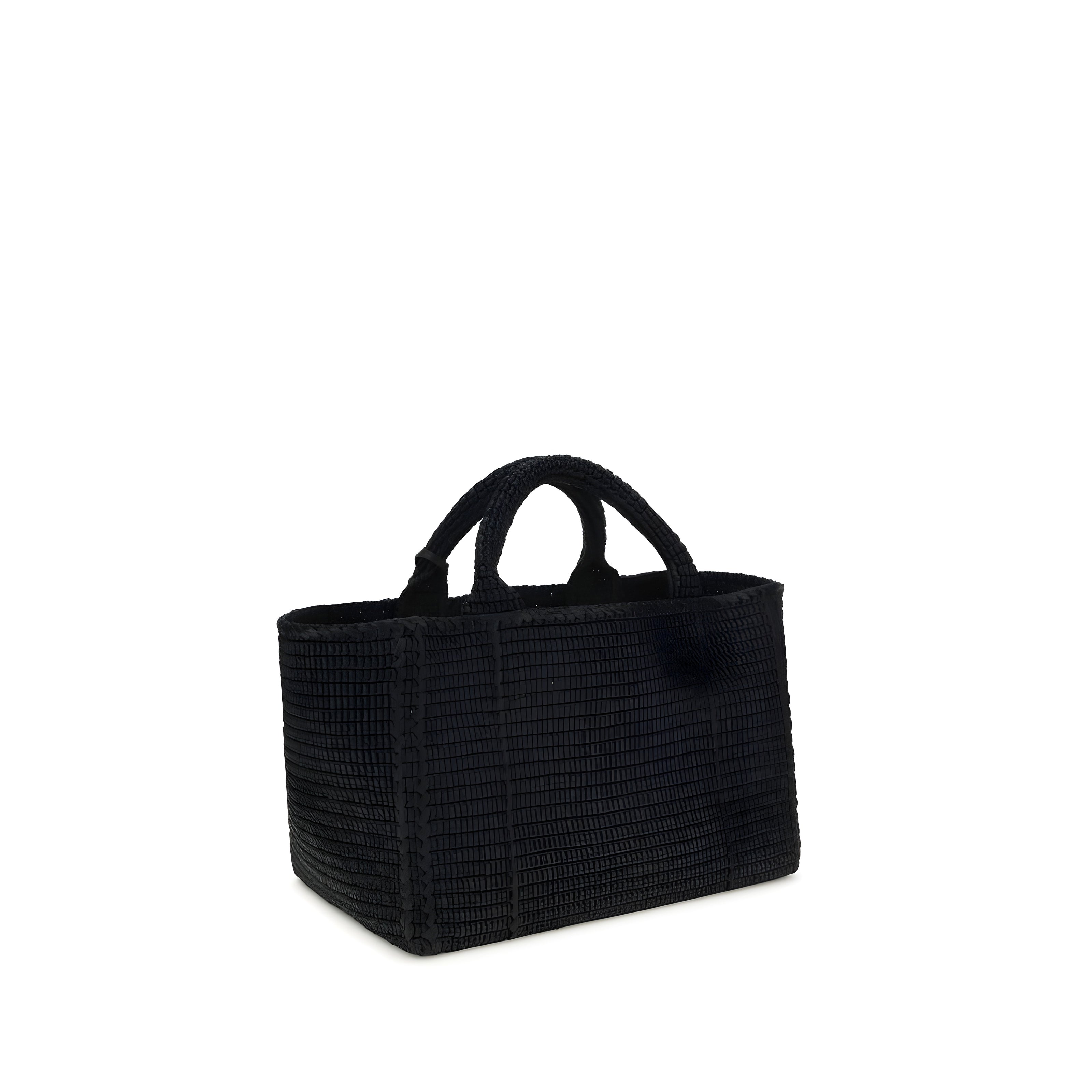 Geantă de umăr Prada neagră din viscoză