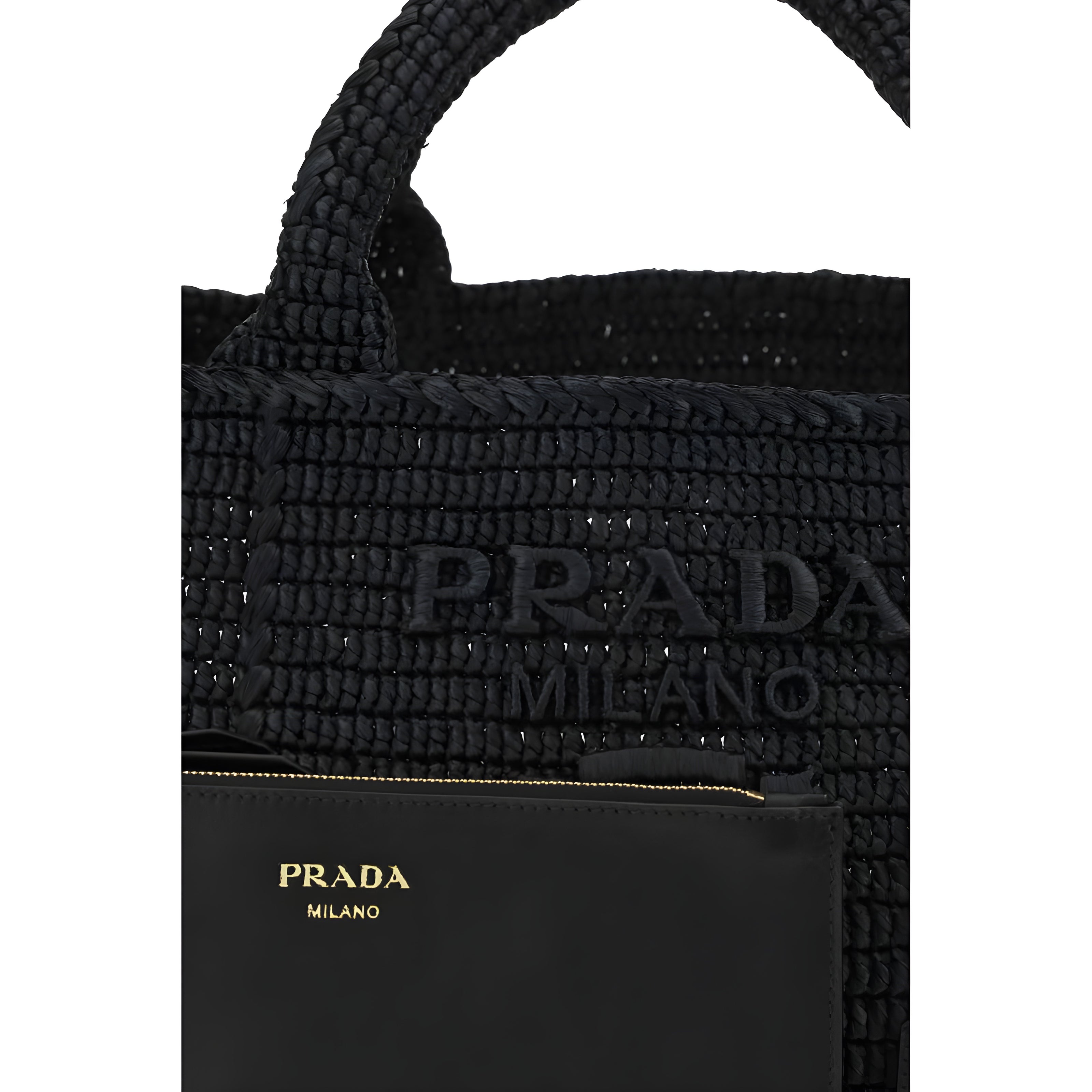 Geantă de umăr Prada neagră din viscoză