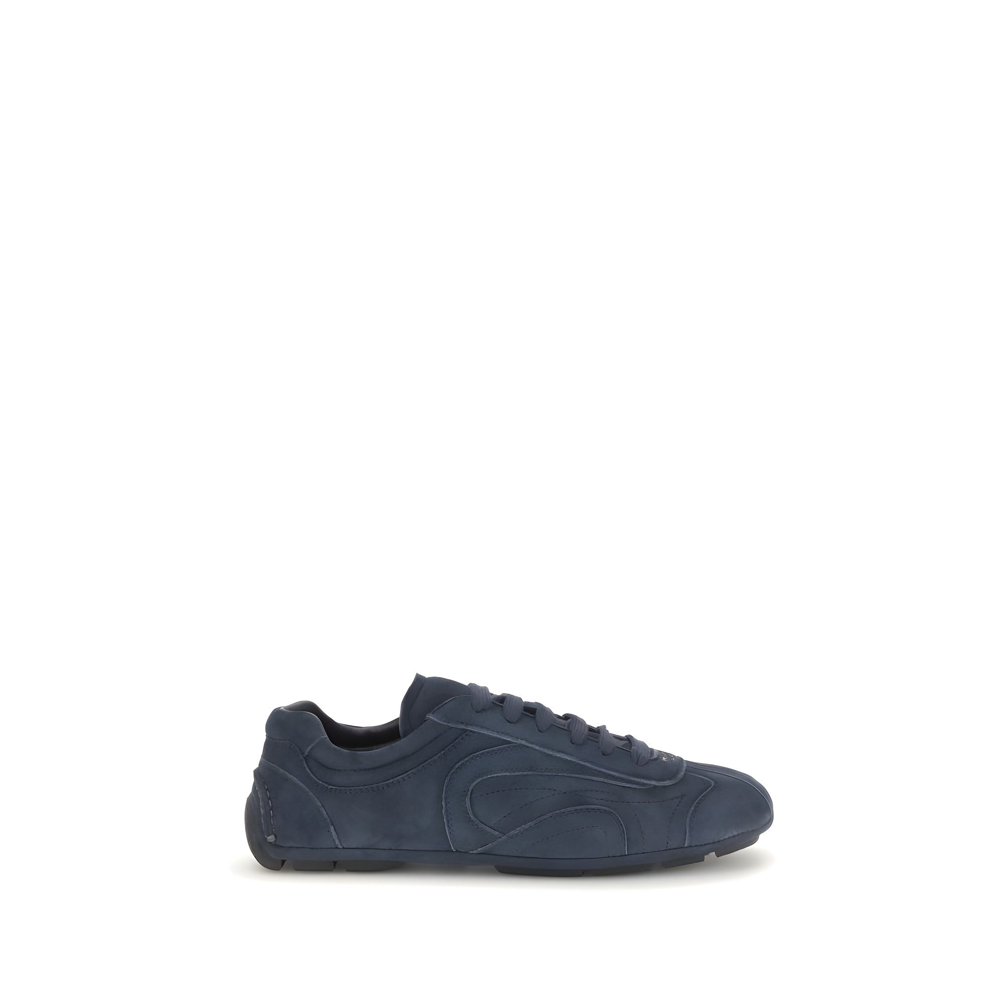 Sneakers din piele de vițel Prada albaștri