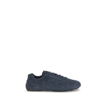 Sneakers din piele de vițel Prada albaștri