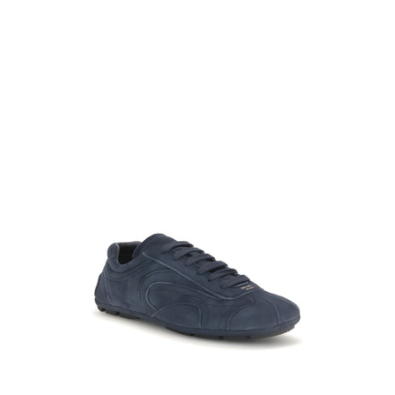 Sneakers din piele de vițel Prada albaștri