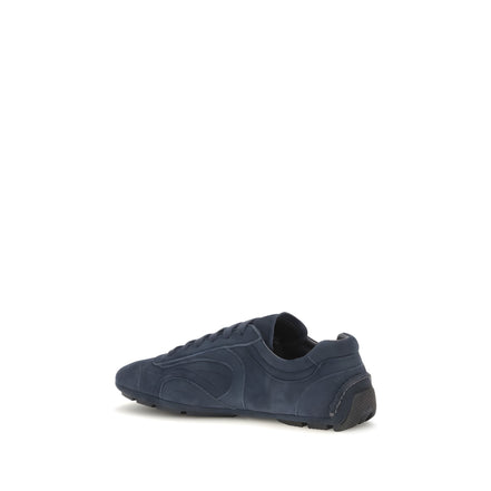 Sneakers din piele de vițel Prada albaștri