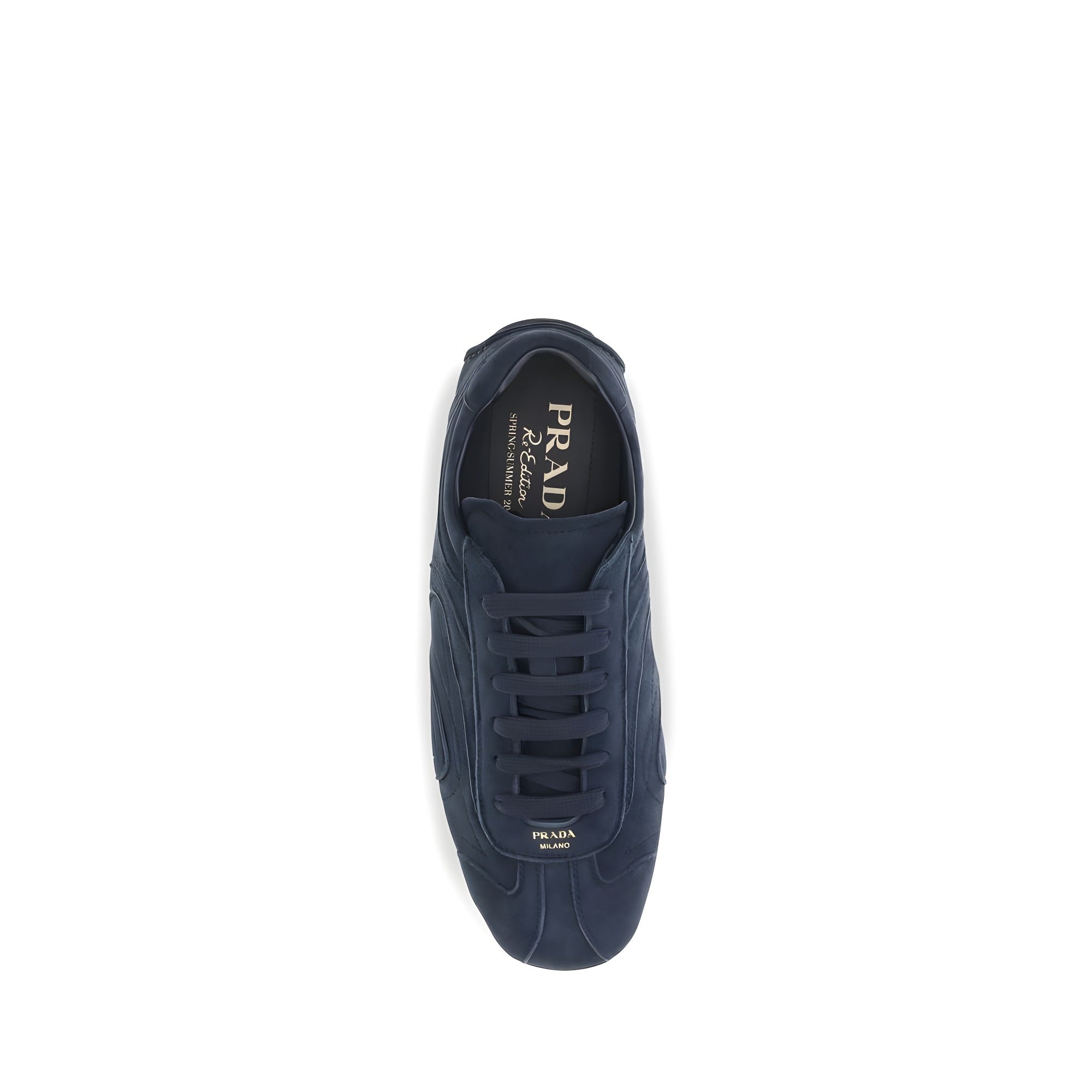 Sneakers din piele de vițel Prada albaștri