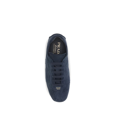 Sneakers din piele de vițel Prada albaștri