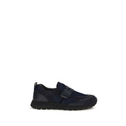 Prada Blue Leather Athletic Sneakers
