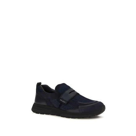 Sneakers Prada sport din piele albastră
