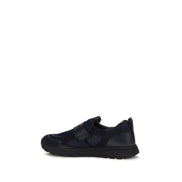 Prada Blue Leather Athletic Sneakers