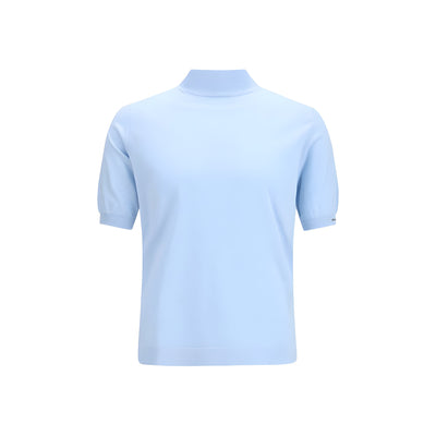 Tricou Prada albastru din bumbac