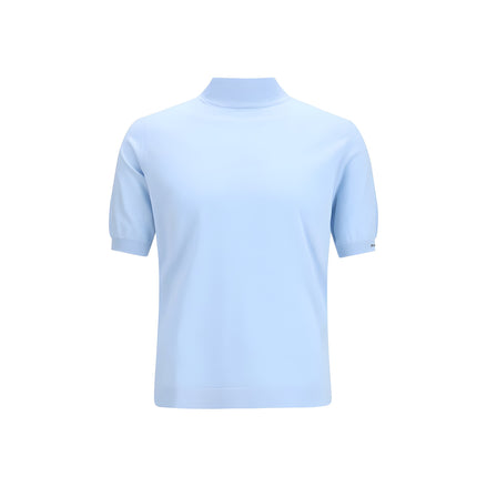 Tricou Prada albastru din bumbac